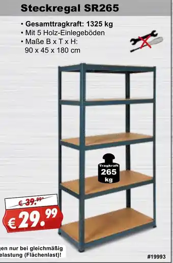 Stabilo Fachmarkt Steckregal SR265 Angebot