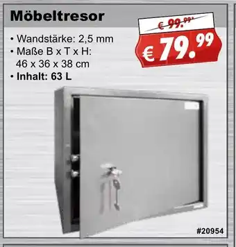 Stabilo Fachmarkt Möbeltresor Angebot