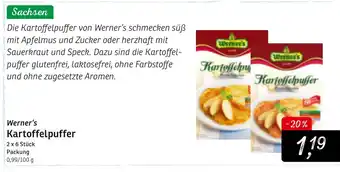 KONSUM Werner's Kartoffelpuffer Angebot