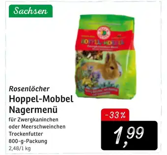 KONSUM Rosenlöcher Hoppel Mobbel Nagermenü 800g Angebot