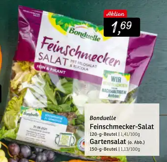 KONSUM Bonduelle Feinschmecker Salat 120g oder Gartensalat 150g Angebot