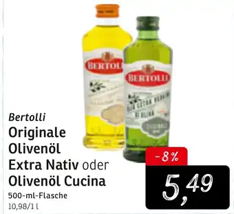 KONSUM Bertolli Originale Olivenöl Extra Nativ oder Olivenöl Cucina 500ml Angebot