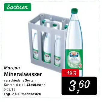 KONSUM Margon Mineralwasser 6x1L Angebot