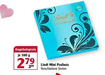 Globus Lindt Mini Pralinés Angebot