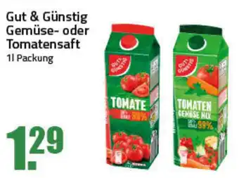 Ihr Frischmarkt Gut & Günstig Gemüse- oder Tomatensaft 1L Angebot