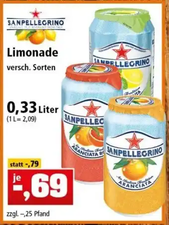 Thomas Philipps Sanpellegrino Limonade 0,33L Angebot