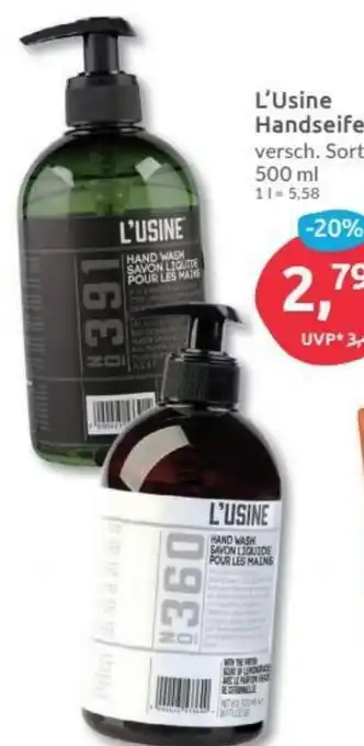 Budni L'Usine Handseife 500ml Angebot