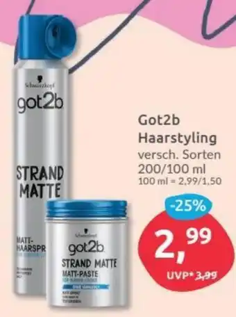 Budni Got2b Haarstyling 200/100ml Angebot