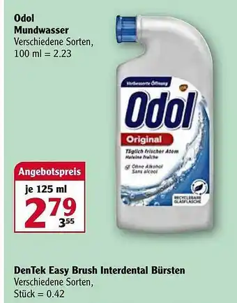Globus Odol Mundwasser Angebot