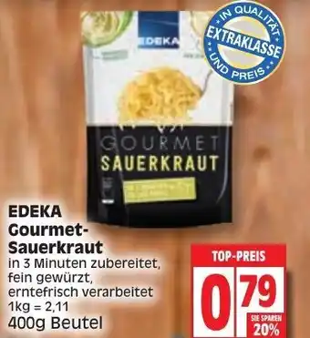 Edeka Edeka Gourmet Sauerkraut 400g Beutel Angebot