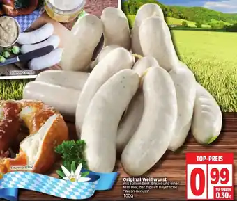 Edeka Original Weißwurst 100g Angebot