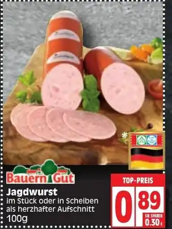 Edeka Bauern Gut Jagdwurst 100g Angebot