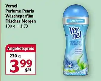 Globus Vernel Perfume Pearls Wäscheparfüm Frischer Morgen Angebot