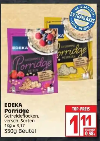 Edeka Edeka Porridge 350g Beutel Angebot