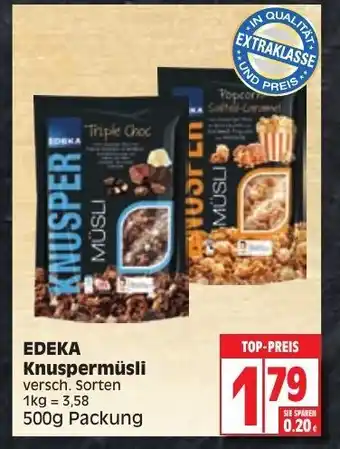 Edeka Edeka Knuspermüsli 500g Angebot