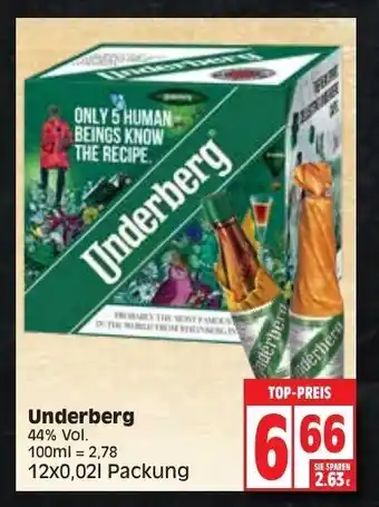 Edeka Underberg 12x0,02L Angebot