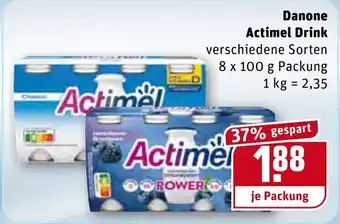 REWE Danone Actimel Drink 8x100g Angebot