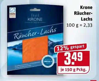 REWE Krone Räucherlachs 150g Angebot