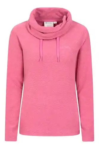 Mountain Warehouse Mountain warehouse hebridean damenpullover mit wasserfallkragen - dunkel-pink Angebot