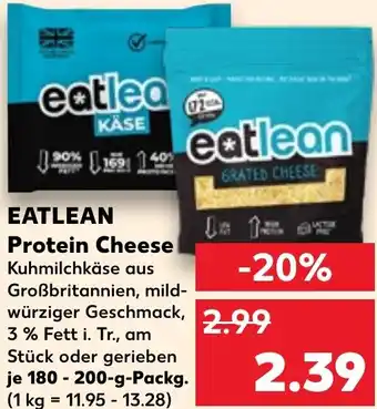 Kaufland EATLEAN Protein Cheese 180-200 g Packg. Angebot