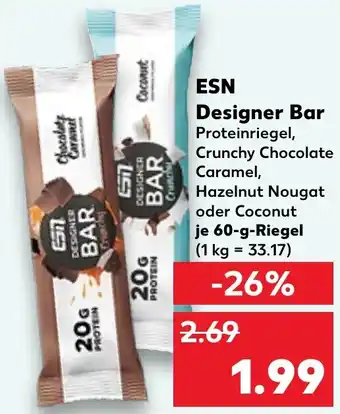 Kaufland ESN Designer Bar 60 g Riegel Angebot