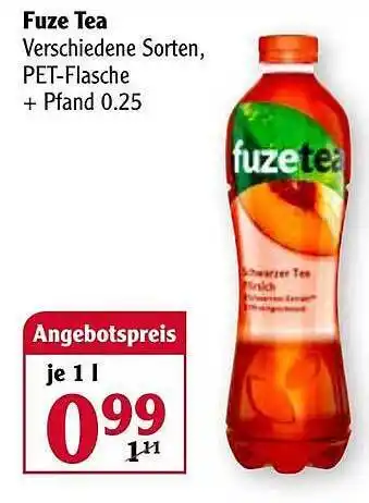 Globus Fuze Tea Angebot