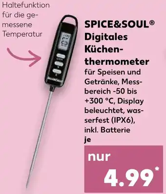 Kaufland SPICE&SOUL Digitales Küchenthermometer Angebot