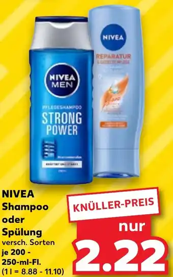 Kaufland NIVEA Shampoo oder Spülung 200-250 ml Fl. Angebot