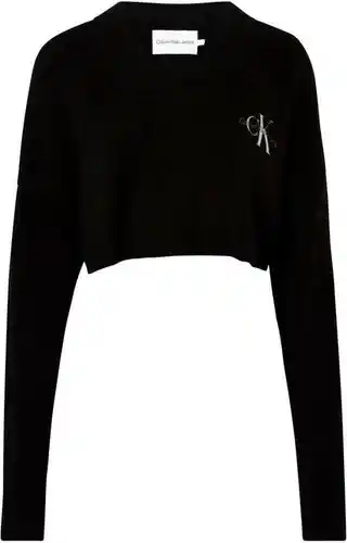 OTTO Calvin klein jeans strickpullover cropped v-neck sweater mit v-ausschnitt Angebot