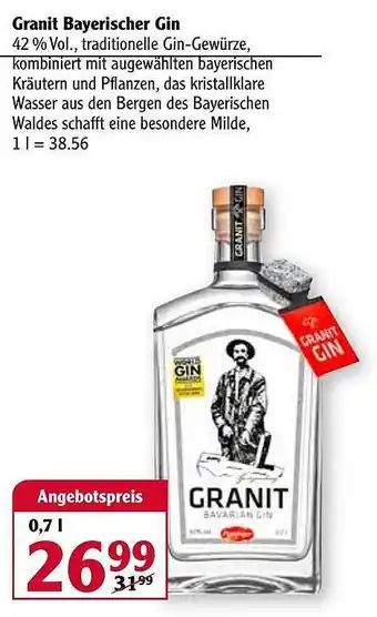 Globus Granit Bayerischer Gin Angebot