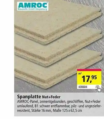 Holz Possling Spanplatte Nut+feder Angebot