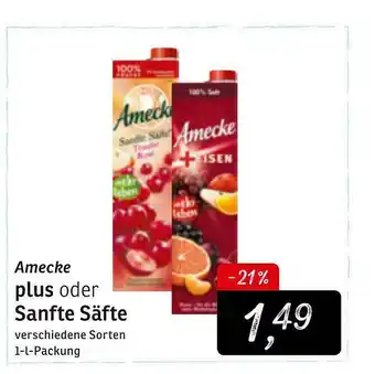 KONSUM Amecke Plus Oder Sanfte Säfte Angebot