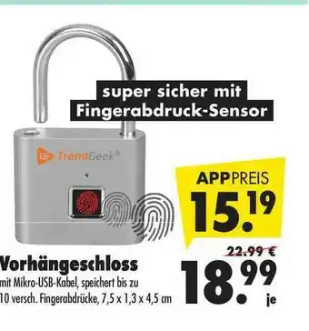 Mäc Geiz Trendgeek Vorhängeschloss Angebot