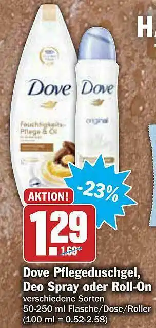 AEZ Dove Pflegeduschgel, Deo Spray Oder Roll-on Angebot