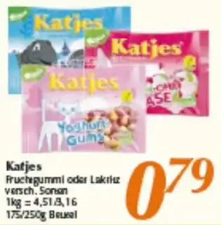 inkoop Katjes Fruchtgummi oder Lakritz 175/250g Beutel Angebot