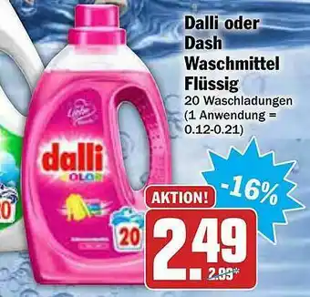 AEZ Dalli Oder Dash Waschmittel Flüssig Angebot