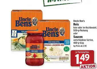 Wasgau Uncle Ben's Reis Oder Saucen Angebot