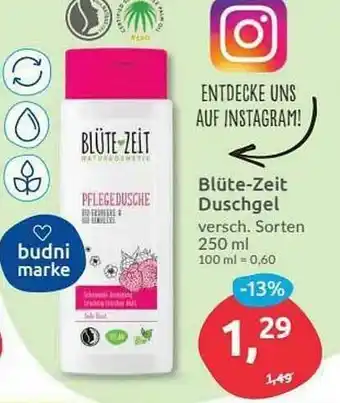 Budni Blüte-zeit Duschgel Angebot