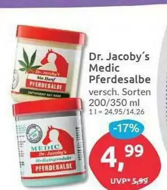 Budni Dr Jacoby's Medic Pferdesalbe Angebot