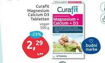 Budni Curafit Magnesium Calcium D3 Tabletten Angebot