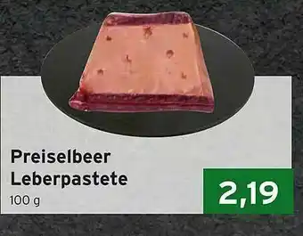 CAP Markt Preiselbeer Leberpastete Angebot