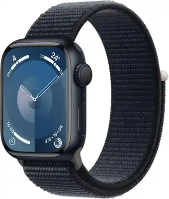 Euronics Apple watch series 9 (41mm) gps smartwatch aluminium mit sport loop mitternacht/mitternacht Angebot