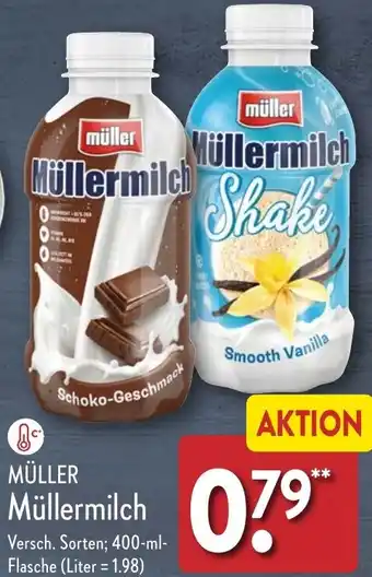 Aldi Nord MÜLLER Müllermilch 400 ml Flasche Angebot