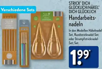 Aldi Nord STRICK' DICH GLÜCKLICH/HÄKEL' DICH GLÜCKLICH Handarbeitsnadeln Angebot