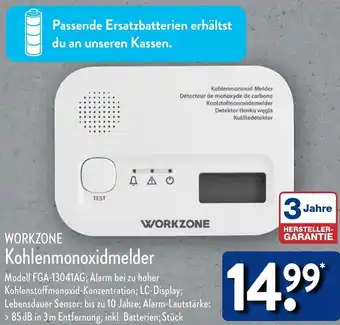 Aldi Nord WORKZONE Kohlenmonoxidmelder Angebot
