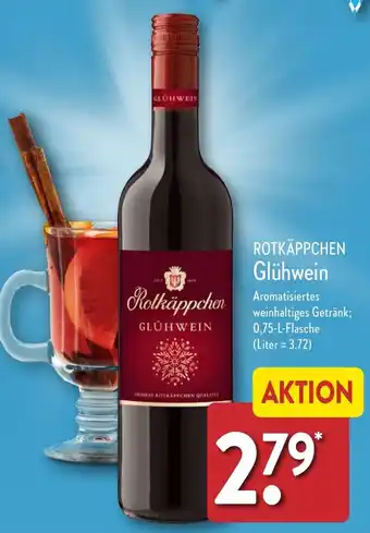 Aldi Nord ROTKÄPPCHEN Glühwein 0,75 L Flasche Angebot