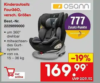 Netto Marken-Discount Osann Kinderautositz Four360 Angebot