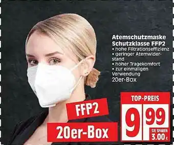 Edeka Atemschutzmaske Schutzklasse Ffp2 Angebot