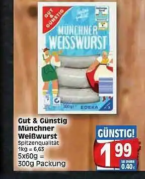 Edeka Gut & Günstig Münchner Weißwurst Angebot