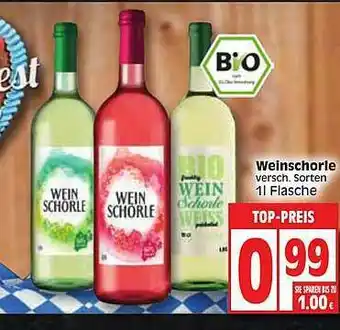 Edeka Weinschorle Angebot